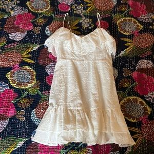 Pretty white Zara mini dress!